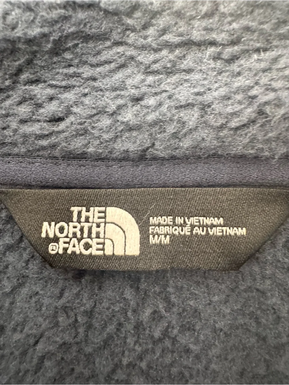 The North Face Men's Full-Zip Fleece Jacket w/Davis Construction Logo - Navy